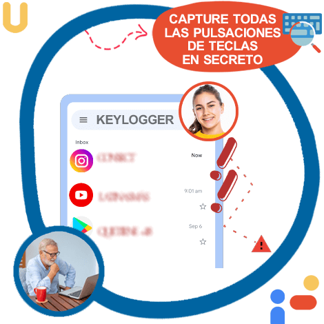 Supervise las pulsaciones de teclas